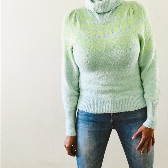 NWOT Free People love notes heart sweater Sz XS - Picture 6 of 9